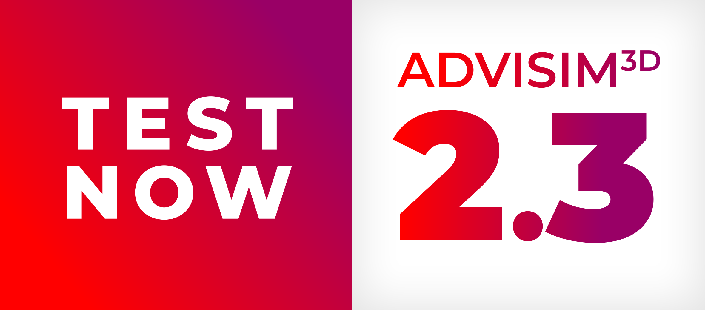 Aktionsbutton der zum TEST der ADVISIM3D 2.2 führt